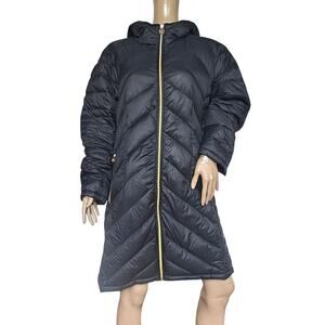 Michael Kors Packable Down Puffer Coat Black Hooded Jacket Women’s 1X Plus Size